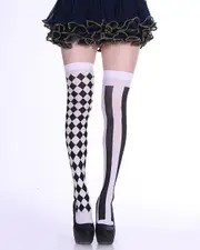 Harlequin Hold Up Tights Stockings