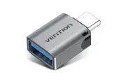 Vention CDQH0 USB-C Male to USB 3.0 Female OTG Adapter Gray Aluminum Alloy Type