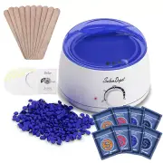 Waxing Kit(25 in 1), Wax Warmer Hair Removal Machine Home Wax Heater with 8 Hard