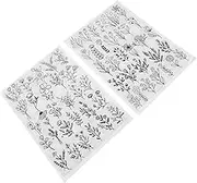 Homoyoyo 2Sheets Water Soluble Embroidery Stabilizer Dissolving for Easy Transfer of Patterns for DIY Projects Machine Embroidery and Hand Sewing
