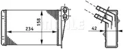 HEAT EXCHANGER INTERIOR HEATING FITS: FITS FOR RENAULT LUTECIA I 1.8 /1.1/1.8