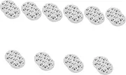 10sets Aluminum Round Painting Trays Wet Palette Art Paint Palette 2pcs*10