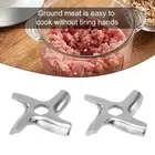 2 Pcs Mincer Blade Meat Grinder Parts Accessories Replacement Stainless Steel