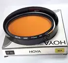 77mm Hoya HMC Multi-Coated 85A 85-A 85 A Color Conversion Glass Lens Filter E-77