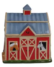 Certified International Clover Farm Barn Cookie Jar
