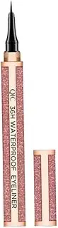 NULYLU Red Coral Orange Waterproof Eyeliner Ultra-precise Tip Fast Dry Liquid Liner for Women
