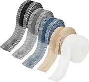 uxcell Iron-on Instant Hem Tape, 6 Yard No Sew Hemming Tape for Pants Washable Hem Adhesive Fabric Strips 1 Inch Fit for Clothes Curtain Pant - (5 Pack, Black/White/Grey/Yellow/Blue)