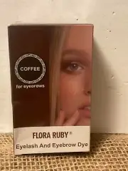 Flora Ruby Eyelash And Eyebrow Dye Brown COFFEE Natural For Eyebrows