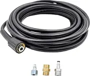 AR North America PW909UH-R Replace/Extension Pressure Washer Hose, 25' 22mm F to 22mm F, Black