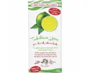 LITTLE ZEBRA CHOCOLATES Dark Chocolate Tahitian Lime 85g 12PK