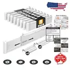 Adjustable Expandable Drawer Dividers & Organizers – 8 Long, 16 Inserts in Gray