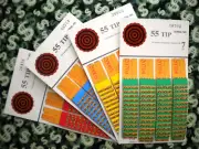 ( 4 Lot ) 55 REGULAR "NOT Sure" TIP BOARDS {0-7 to 7-9} Pull Tab Jar Tickets