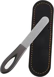 Zinc Aluminium Nail File Set Double-sided Mini Nail Files for Travel Nail Shaper Smooth Surface Anti-slip Handle