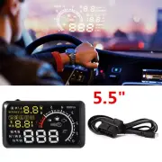 5.5" OBD II OBD2 Car HUD Head Up Display Engine Speed KPH MPH Alarm RPM Refuel (for: Renault)
