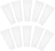 FRCOLOR 50Pcs Refillable Travel Squeeze Tubes Empty Lotion and Toothpaste Containers with Screw Cap Leakproof Design for Easy Cleaning and Travel Convenience