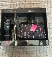 Betsey Johnson 3 pi set with Wristlet. BPA Free Tumbler and Straw