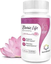 NutraBlast Boric Acid Vaginal Suppositories - 30 Count, 600mg - 100% Pure Made in USA - Boric Life Intimate Health Support …