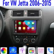 GPS 9'' For VW Jetta 2006-2015 Car Radio Head Unit CarPlay Android Auto WIFI 64G