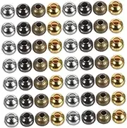 TEHAUX Create Unique Jewelry 300pcs Iron Large Hole Spacer Beads DIY Bracelet Necklace Supplies Metal Jewelry Beads