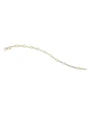 Moon & Meadow 14K Yellow Gold Polished Bar & Circle Link Bracelet