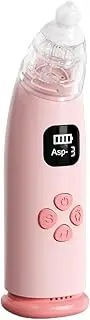 Quzente Electric Nasal Aspirator for Babies | 3 Suction Baby Nose Aspirator - 3 Tips, Rechargeable Nasal Cleaner with Light and Music for Home Care Congestion Travel Hygiene