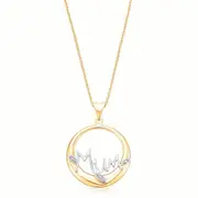 Zamel's 9ct Yellow Gold Diamond Set Mum Women's Pendant Jewellery