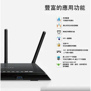 資訊斬 Netgear R6400 11ac 1750M極速 GIGA 雙頻 WIFI無線寬頻分享器