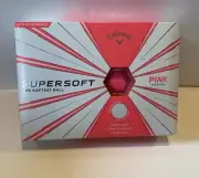 NEW Callaway Supersoft Box Of 12 Golf Balls Pink Matte