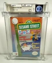 Sesame Street ABC New Nintendo NES Factory Sealed WATA Grade 9.2 B+ Mint Rare