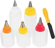 BEBEMOKO Pcs Cake Decorating Icing Bottles Household Squeeze Bottles Essential Tool for Baking Decorating