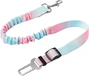 ETUCYNG Dog Seat Belt for Car,Adjustable Dog Car Seatbelts for Vehicle | Adjustable Elastic Buffer Vest Harness with Buckle Shockproof Pet Supplies for Small Medium Large