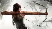 Anime GAME tomb raider bow and arrow brunette Playmat Gaming Mat Desk
