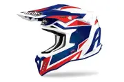 Stka55m - Off Road, Cross, Airoh Strycker Axe Blue/Red Gloss Helmet, Euro...