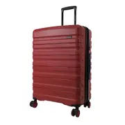 Pierre Cardin 80cm LARGE Hard Shell Suitcase 4 Wheeled - Red
