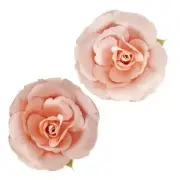 3 inch Coral / Peach Roses - Darice Floral Embellishment #30062077