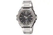 Casio Silver/Black Dial Steel Band Men's 100m Analog Sports Watch MWA-100HD-1A