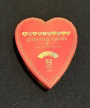 Two's Company Sweet Notes Deck of 52 Playing Cards Conversation Hearts