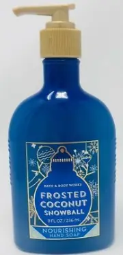 1 Bath & Body Works Frosted Coconut Snowball Nourishing Hand Soap 8 oz