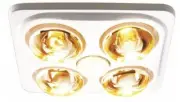 HPM 3-IN-1 BATHROOM HEAT LAMP LIGHT & EXHAUST FAN 4x275W 240V Ducted, White