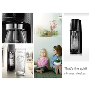 Sodastream時尚風自動扣瓶氣泡水機 Spirit-紅色(近全新特A福利出清品 限量搶購)