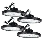 4 Pack UFO LED High Bay Light 150W, High Bay LED Lights 21,000LM (160LM/W),