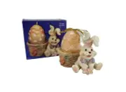 Bunny & Egg Candle Holder Gifco Inc Polystone Easter Egg Candle included New