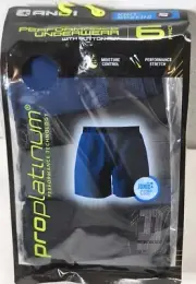 6-Pack And1 Mens Pro Platinum Performance Knit Boxers Size Small NEW