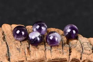 天然夢幻紫水晶散珠DIY水晶飾品配件手工串珠編織男女手鏈材料包