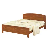 在飛比找momo購物網優惠-【唯熙傢俱】華歌柚木色5尺雙人床(臥室 雙人床 實木床架 床