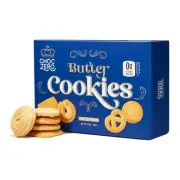 ChocZero Keto Butter Cookies - Sugar Free Danish Shortbread - 8oz, (Pack of 1)