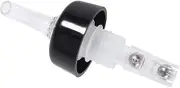 30ml Measure Liquor Bottle Pourer Measuring Drink Wine Dispenser Plastic for Bars and Home Use with Juice Syrups and Oils (White)
