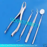 SET OF 4 PCS ORAL DENTAL SURGERY EXTRACTION KIT WITH EXTRACTING FORCEPS #151