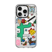 iPhone 16 Pro Clear Case MagSafe Compatible Brachio Holiday Sticker