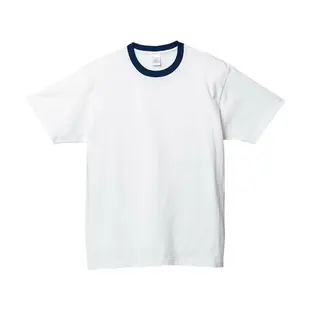 日本 Printstar 5.6盎司親子滾邊純棉T恤 100%純棉T-shirt /素t / 白T